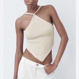 Zara open back crop top